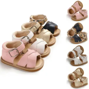 0-1 Year Old Men's And Women's Baby Shoes Non-slip Oxford Sole 0-12 Months Baby Sandals