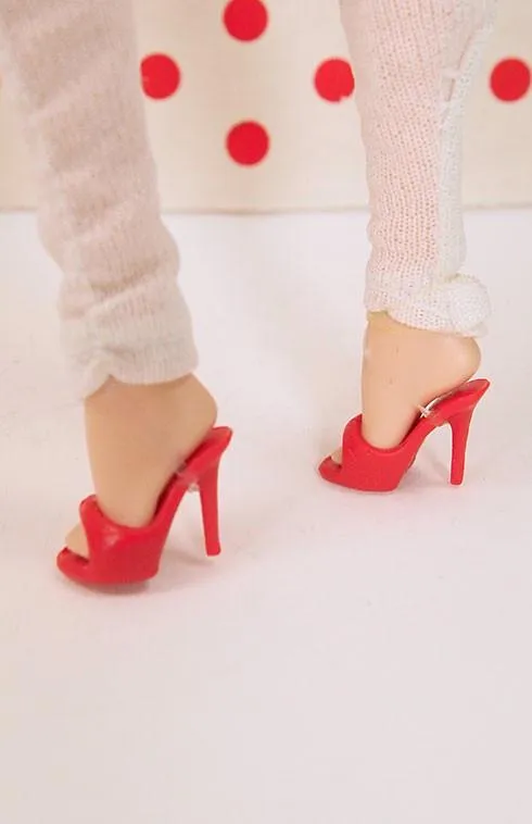 12" Fashion Doll High Quality Peep Toe Stilettos