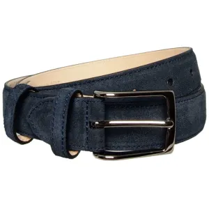 30 mm Sartorial Suede Belt Navy