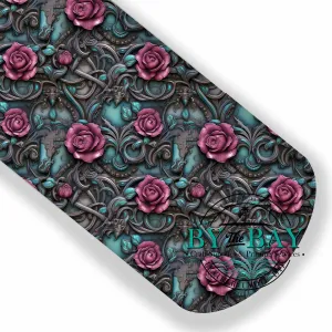 3D Roses Teal