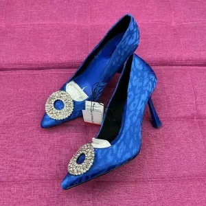 AMOZAE-- Crystal Rhinestone Pointed Pumps