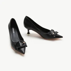 C Buckle Pumps (Olivia) Black