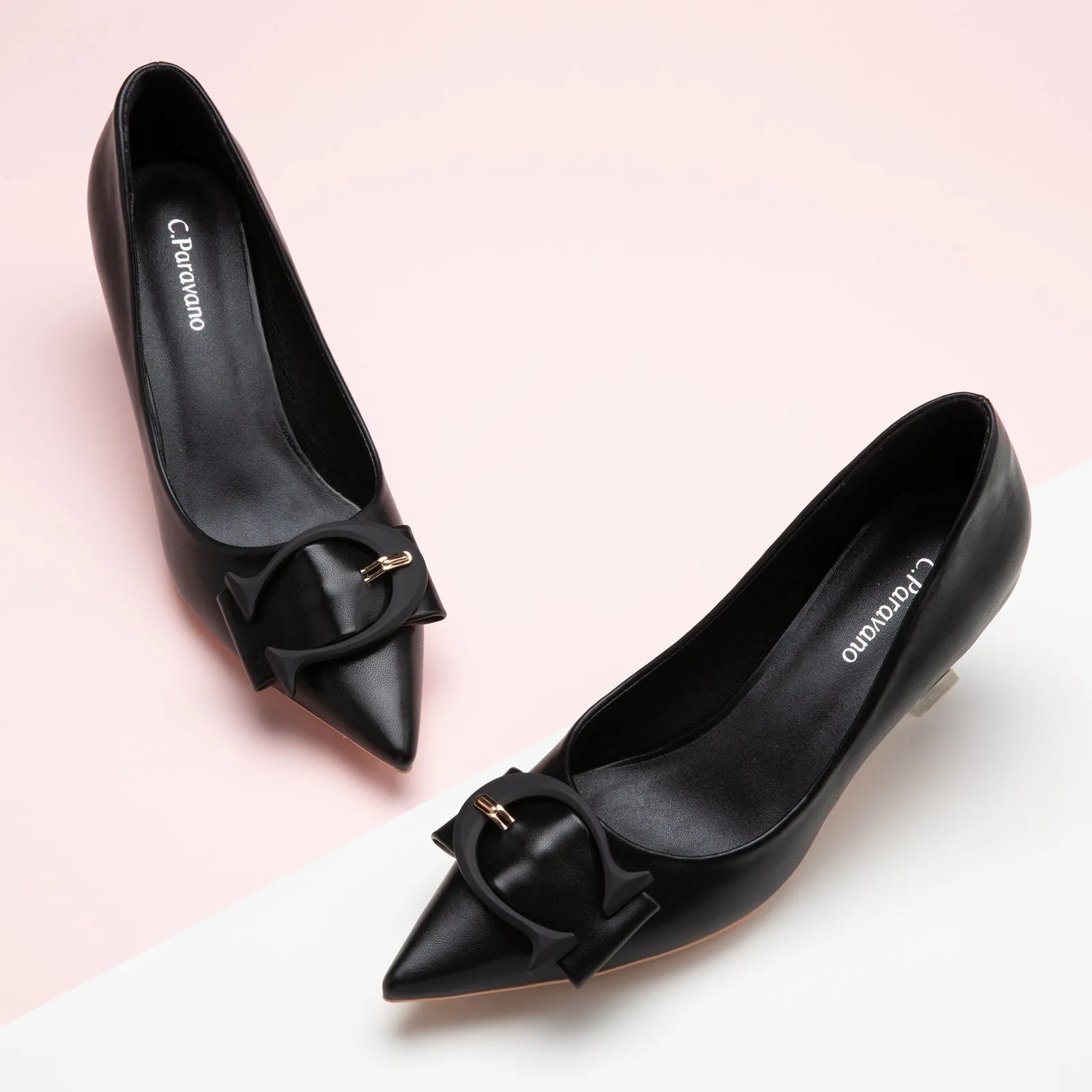 C Buckle Pumps (Olivia) Black