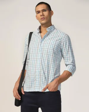 Casual Blue Check Shirt - Roster