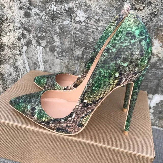 CrocChic Camo Pointed Toe High Heel Pumps