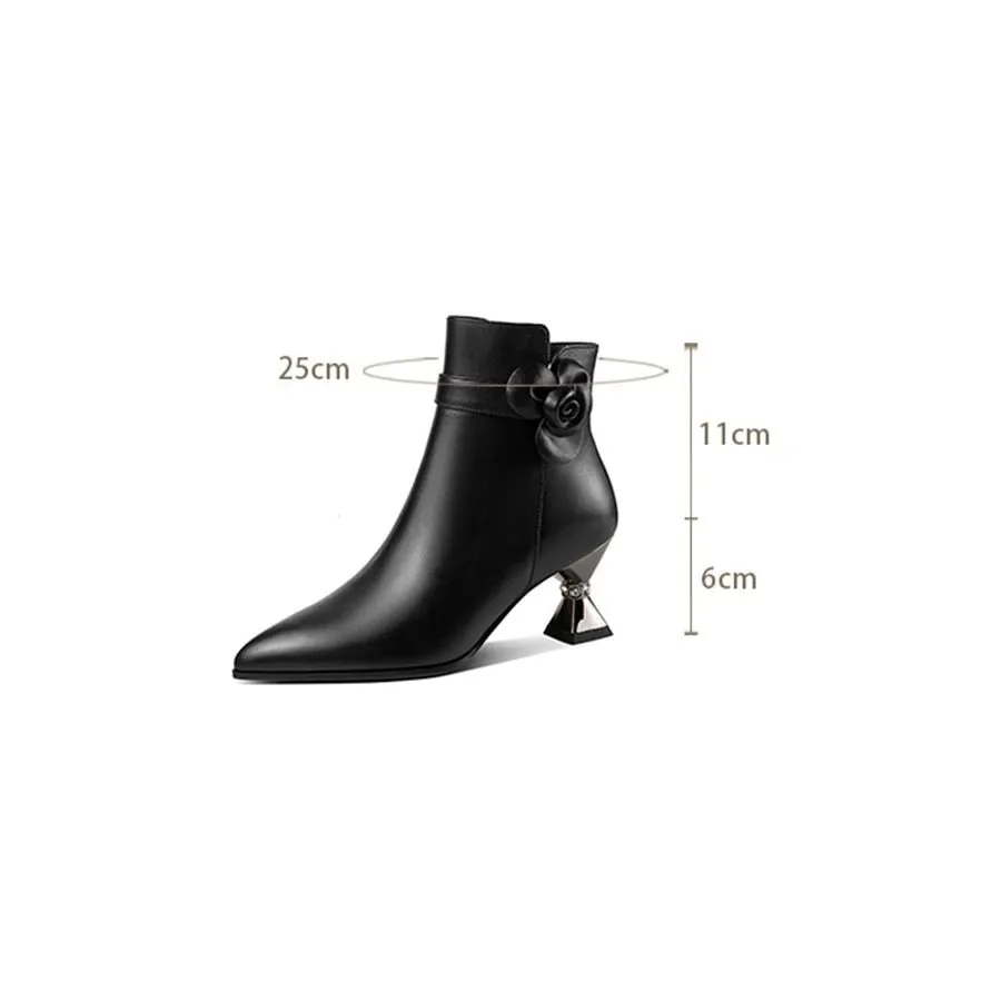 Exquisite Pointed Toe High Heeled Boots