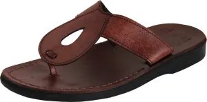 Holy Land Market Men/Women Biblical Jesus Leather Sandals/Slides From Jerusalem (Andrew Style I)