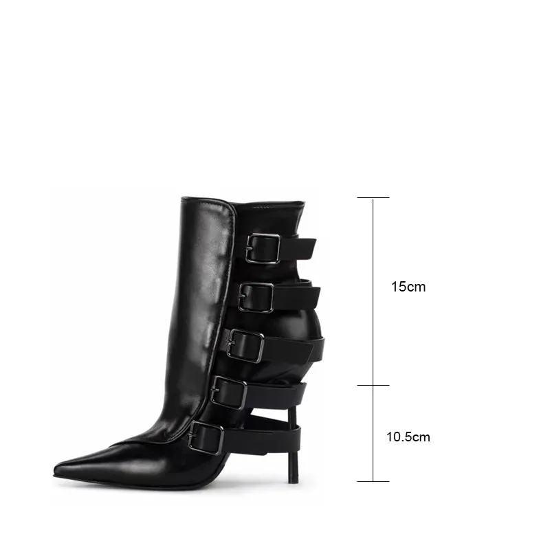 Luxe Chic Winter High Heeled Short Boots