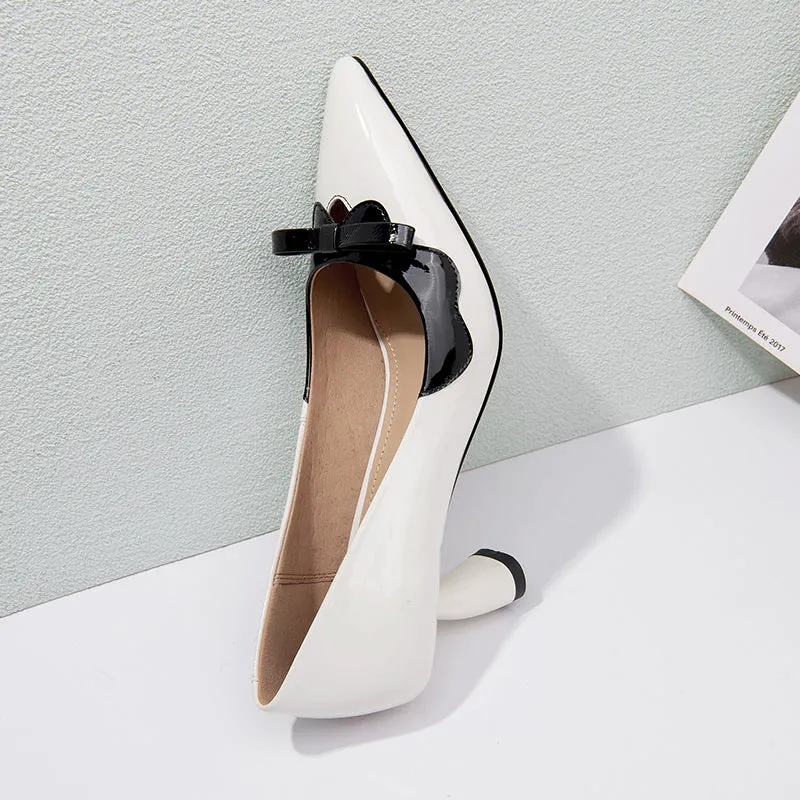 LuxeLeather Chic Pointed Toe Pumps