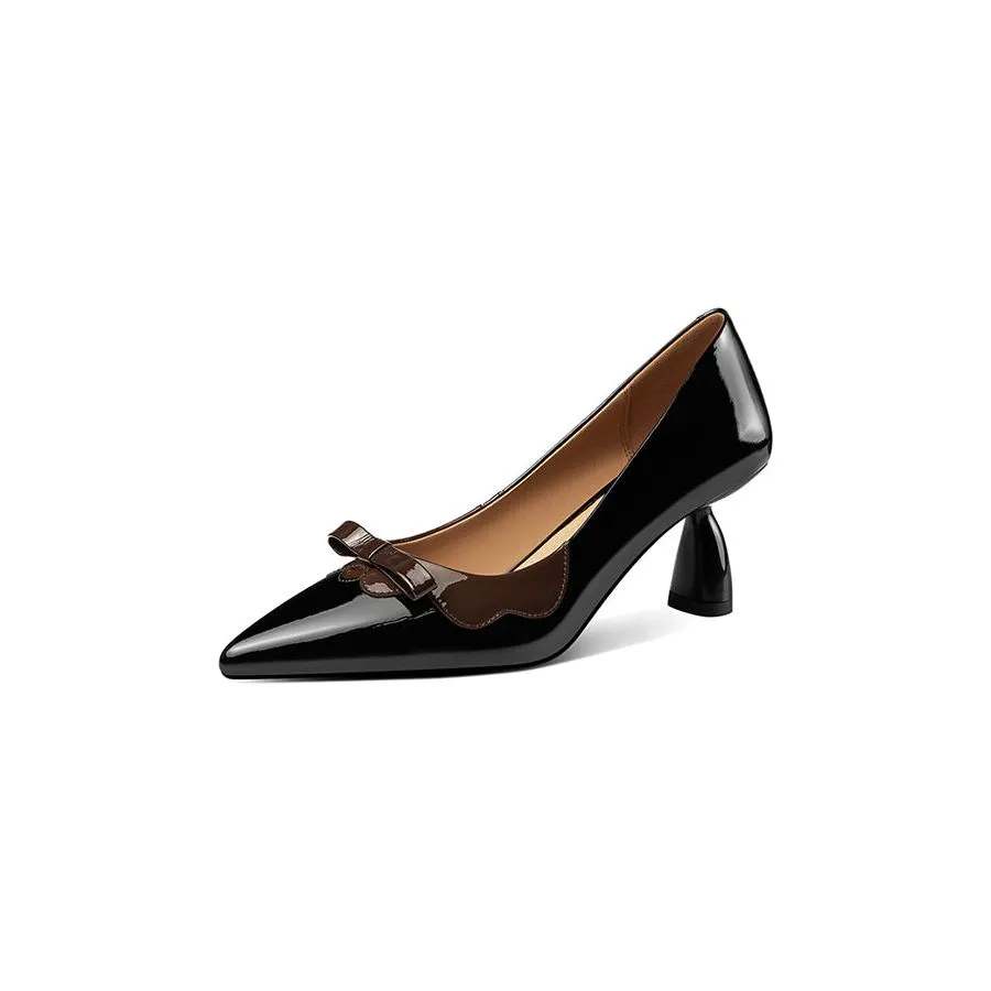 LuxeLeather Chic Pointed Toe Pumps