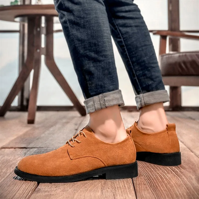 Man's suede fashion trendy joker leisure shoes