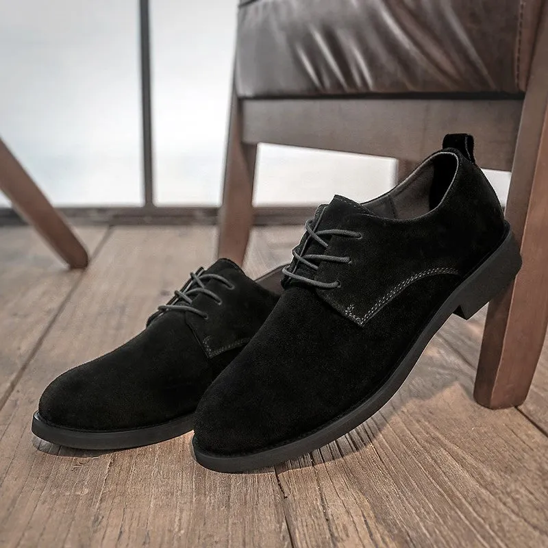 Man's suede fashion trendy joker leisure shoes