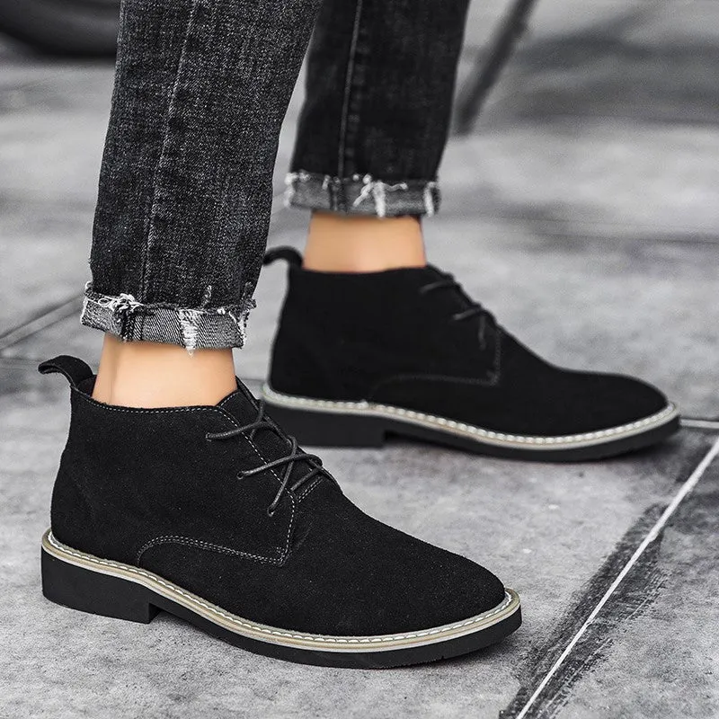 Man's suede leather fashion joker leisure shoes