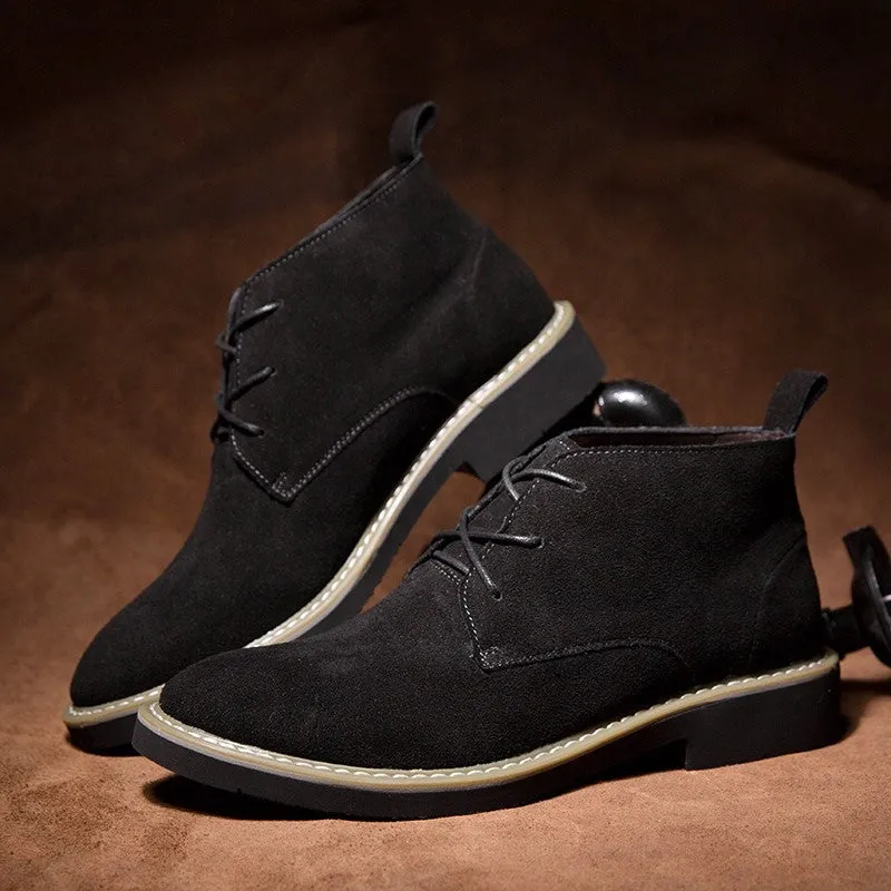 Man's suede leather fashion joker leisure shoes