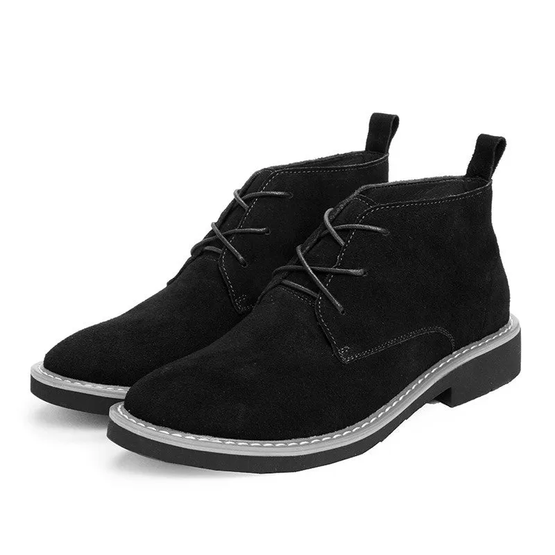 Man's suede leather fashion joker leisure shoes