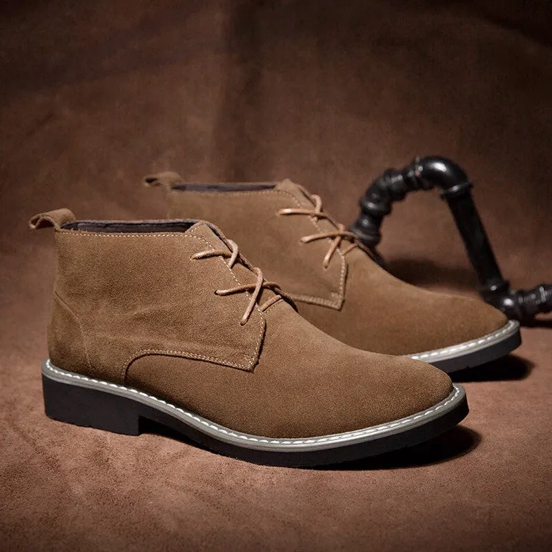 Man's suede leather fashion joker leisure shoes