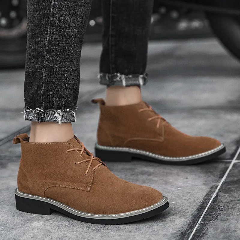 Man's suede leather fashion joker leisure shoes