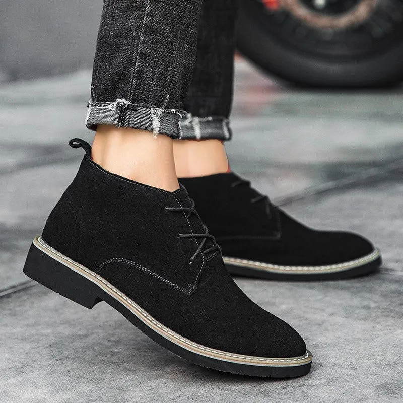 Man's suede leather fashion joker leisure shoes