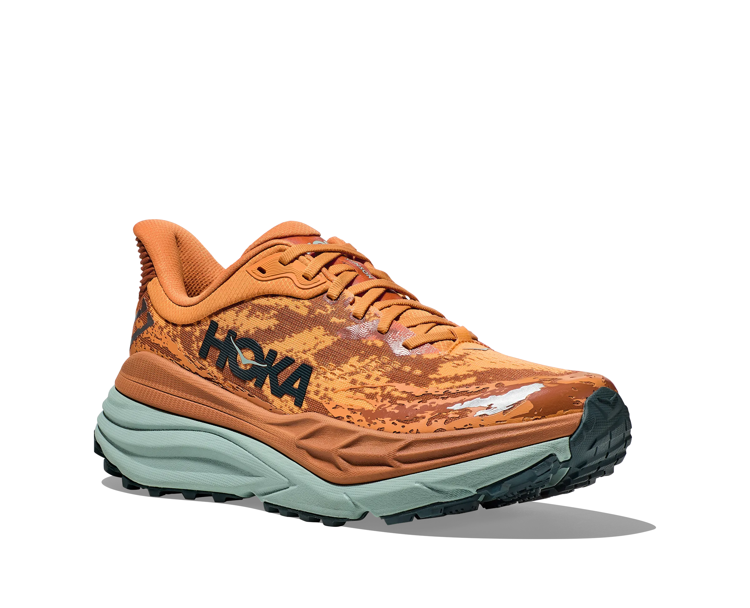 Men's Hoka Stinson 7 Color: Amber Haze / Amber Brown