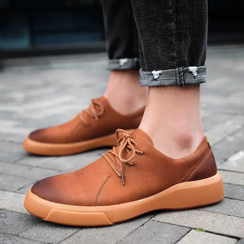 Men's Loafers Leather Shoes Men's Fashion Casual Spring and Autumn