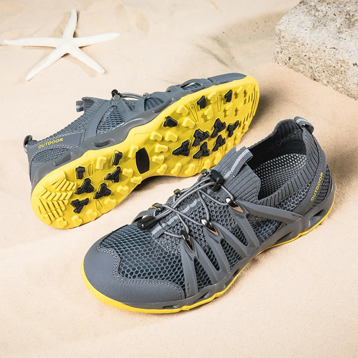 Mesh Breathable Slip Resistant Shock Absorbing Camping Hiking Shoes