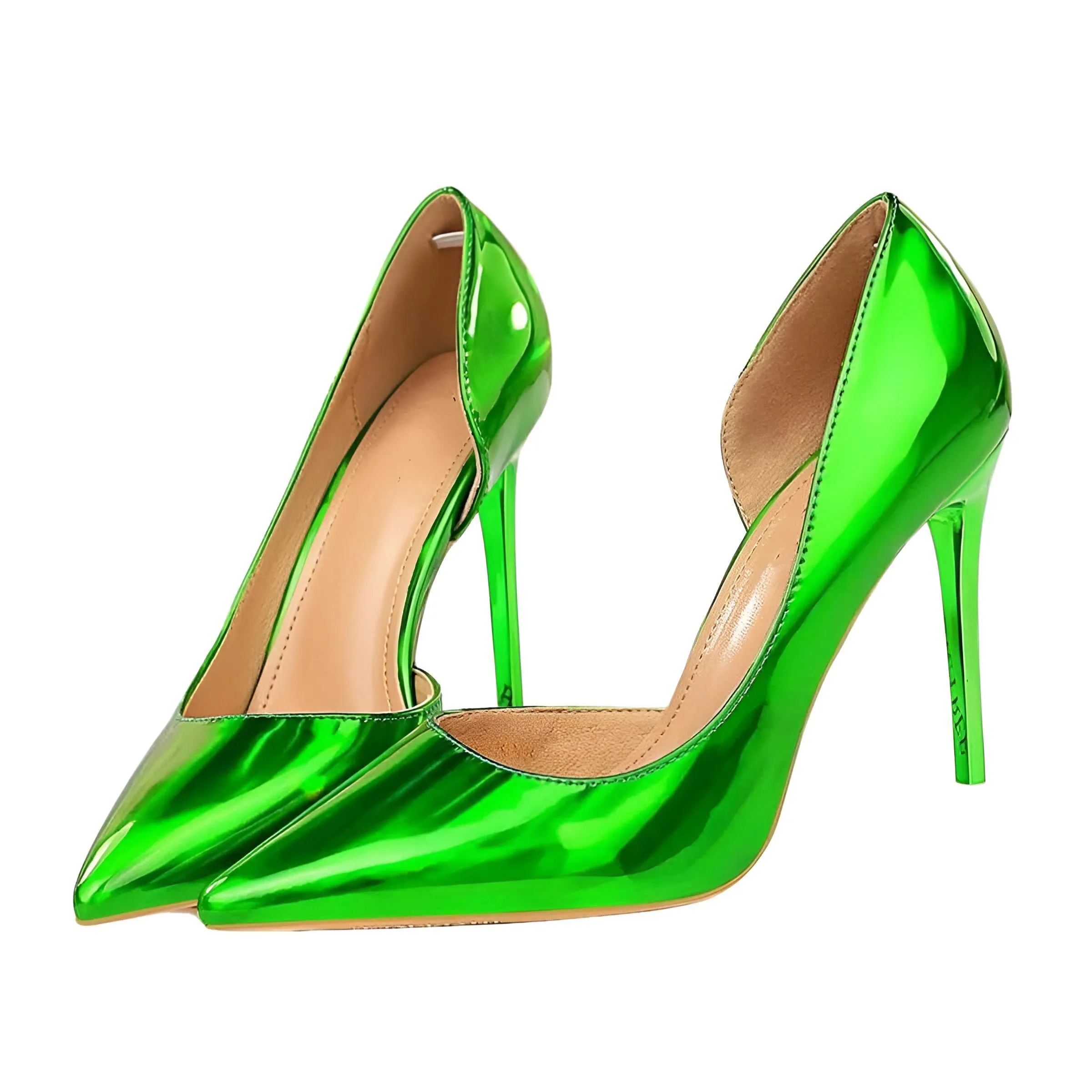 Metallic High Heel Pumps For Women