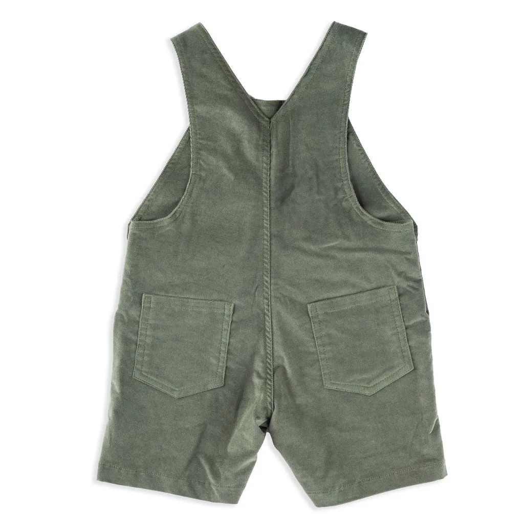 Sage Green Velvet Shortall