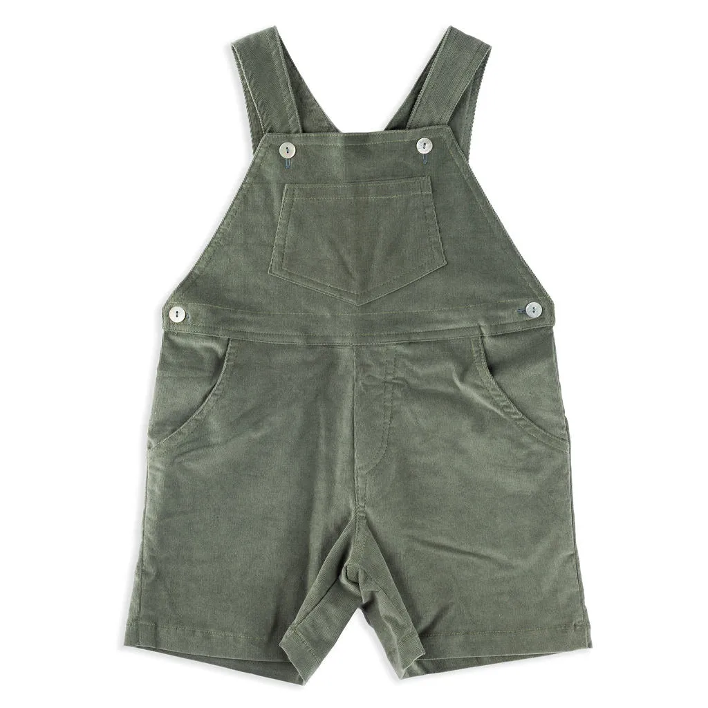 Sage Green Velvet Shortall