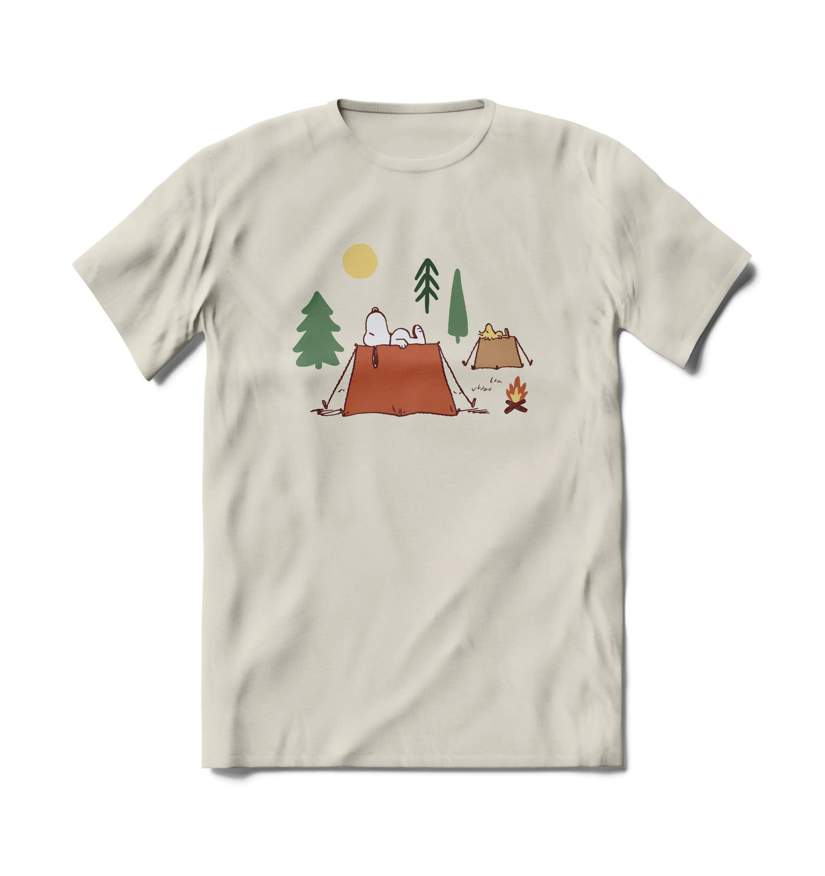 Snoopy Camping Short Sleeve T-Shirt