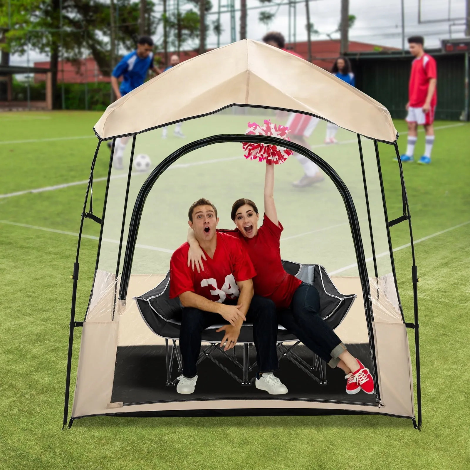 valiant Sports Tent Pop Up Bubble Tent, 59" x 43" x 63" Outdoor Bubble Tent, Instant Pop-Up Tent Shelter Gazebos, Screen House Room Camping Tent Rain Tent Instant Screen Tent