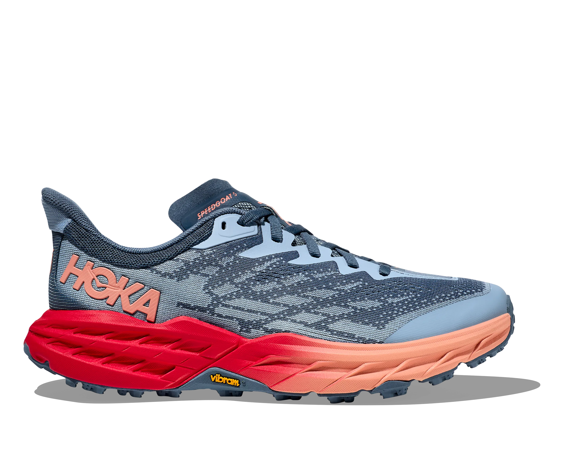 WOMEN'S HOKA SPEEDGOAT 5 1123158RPY COLOR: REAL TEAL/PAPAYA