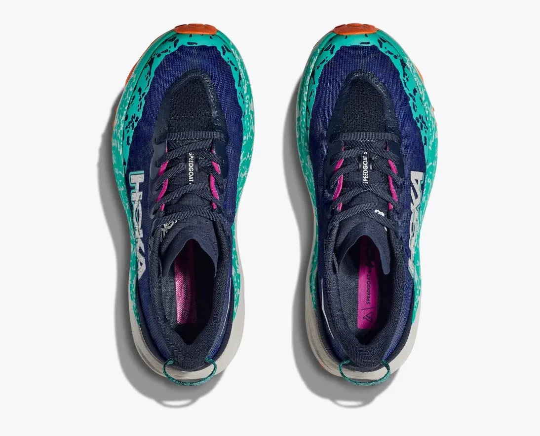 WOMEN'S HOKA SPEEDGOAT 6 1147811VYM COLOR: VARISITY NAVY METEOR