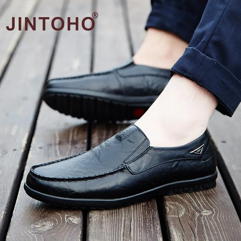 Yeknu Leather Men Shoe Casual Luxury Brand Summer Mens Loafers Genuine Leather Moccasins Hollow Out Breathable Slip on Shoes For Men